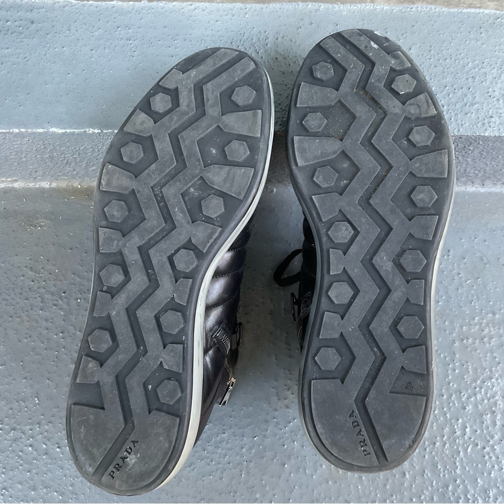 Prada ‘Levitate’ Quilted Sneaker- Black Leather - Picture 12 of 13